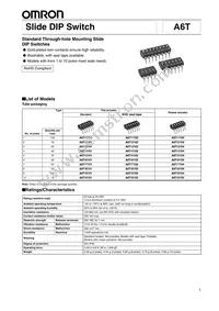 A6T-8101 Datasheet Cover