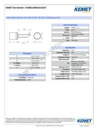 A758BG106M1EAAE070 Datasheet Cover