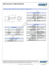 A758BG227M0JAAE018 Datasheet Cover