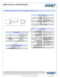 A758EK277M0JAAE018 Datasheet Cover