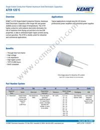 A759MS826M1JAAE050 Datasheet Cover