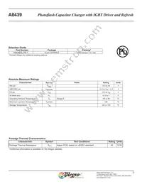 A8439EEJTR-T Datasheet Page 3