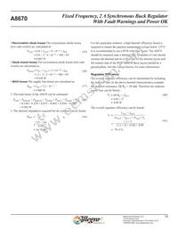 A8670EESTR-T Datasheet Page 19