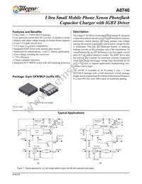 A8740EEETR-T Datasheet Page 2