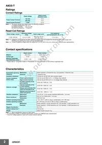 A8GS-T1185K Datasheet Page 2