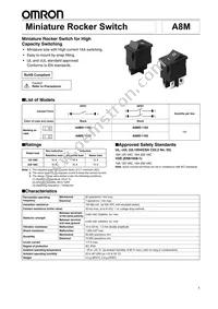 A8M-D1163 Datasheet Cover