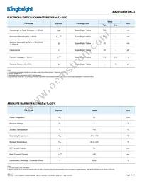 AA2810ASYSK/J3 Datasheet Page 2