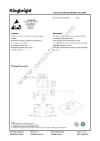 AA3020AZGC Datasheet Cover