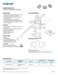 AA3021LSYSK/J3-TR Datasheet Cover