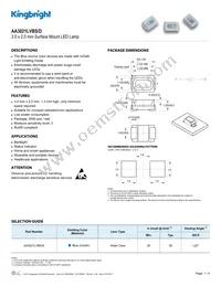 AA3021LVBS/D Datasheet Cover