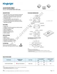 AA3527ASURS-50MAV Datasheet Cover