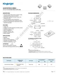 AA3527ASYSK/J3-50MAV Datasheet Cover