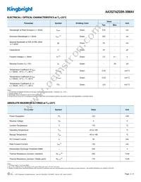 AA3527AZGSK-30MAV Datasheet Page 2