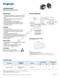 AA3528AVU/ASRS Datasheet Cover