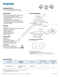 AA3528LSYCKT/J3 Datasheet Cover