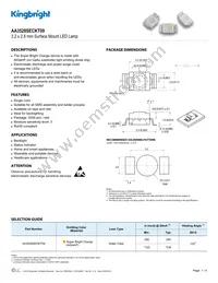 AA3528SECKT09 Datasheet Cover