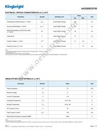 AA3528SECKT09 Datasheet Page 2