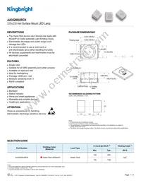 AA3528SURCK Datasheet Cover