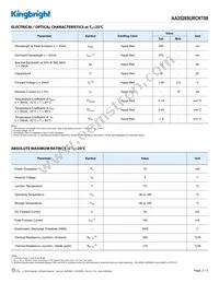 AA3528SURCKT09 Datasheet Page 2