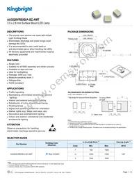 AA3528VRBXS/A-SC-AMT Datasheet Cover
