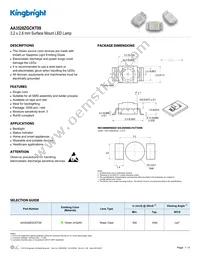 AA3528ZGCKT09 Datasheet Cover