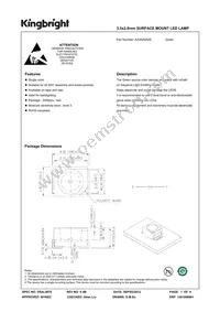 AA3528ZGS Datasheet Cover