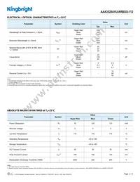 AAA3528AVU/ARBGS-112 Datasheet Page 2