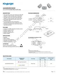 AAA3528SURKCGKC09 Datasheet Cover