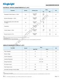 AAA3528SURKCGKC09 Datasheet Page 2