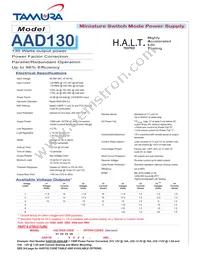 AAD130-3464 Datasheet Cover