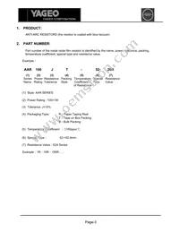 AAR100JR-73-10R Datasheet Page 3