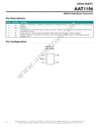 AAT1106ICB-0.6-T1 Datasheet Page 2