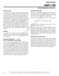 AAT1106ICB-0.6-T1 Datasheet Page 10
