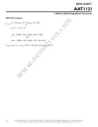 AAT1121IPS-0.6-T1 Datasheet Page 16