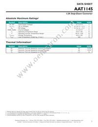 AAT1145IDE-0.6-T1 Datasheet Page 3