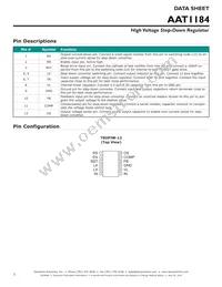 AAT1184ITP-0.6-T1 Datasheet Page 2