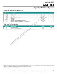 AAT1184ITP-0.6-T1 Datasheet Page 3