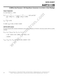 AAT2113BIXS-0.6-T1 Datasheet Page 20