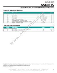 AAT2114AIVN-0.6-T1 Datasheet Page 3