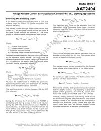 AAT2404IMK-T1 Datasheet Page 13