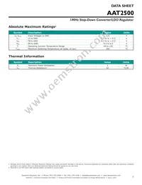 AAT2500IWP-AW-T1 Datasheet Page 3