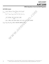 AAT2500IWP-AW-T1 Datasheet Page 20