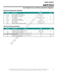 AAT2522IRN-1-T1 Datasheet Page 3