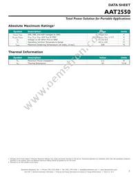 AAT2550ISK-CAA-T1 Datasheet Page 3