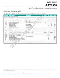 AAT2550ISK-CAA-T1 Datasheet Page 4