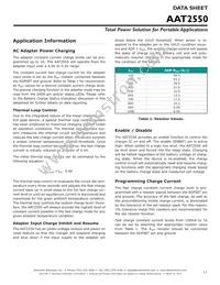 AAT2550ISK-CAA-T1 Datasheet Page 17