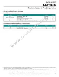 AAT2601BIIH-T1 Datasheet Page 5