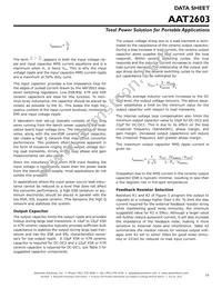 AAT2603INJ-1-T1 Datasheet Page 19