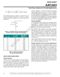 AAT2603INJ-1-T1 Datasheet Page 20