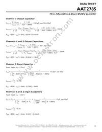 AAT2785IRN-AAA-000 Datasheet Page 19